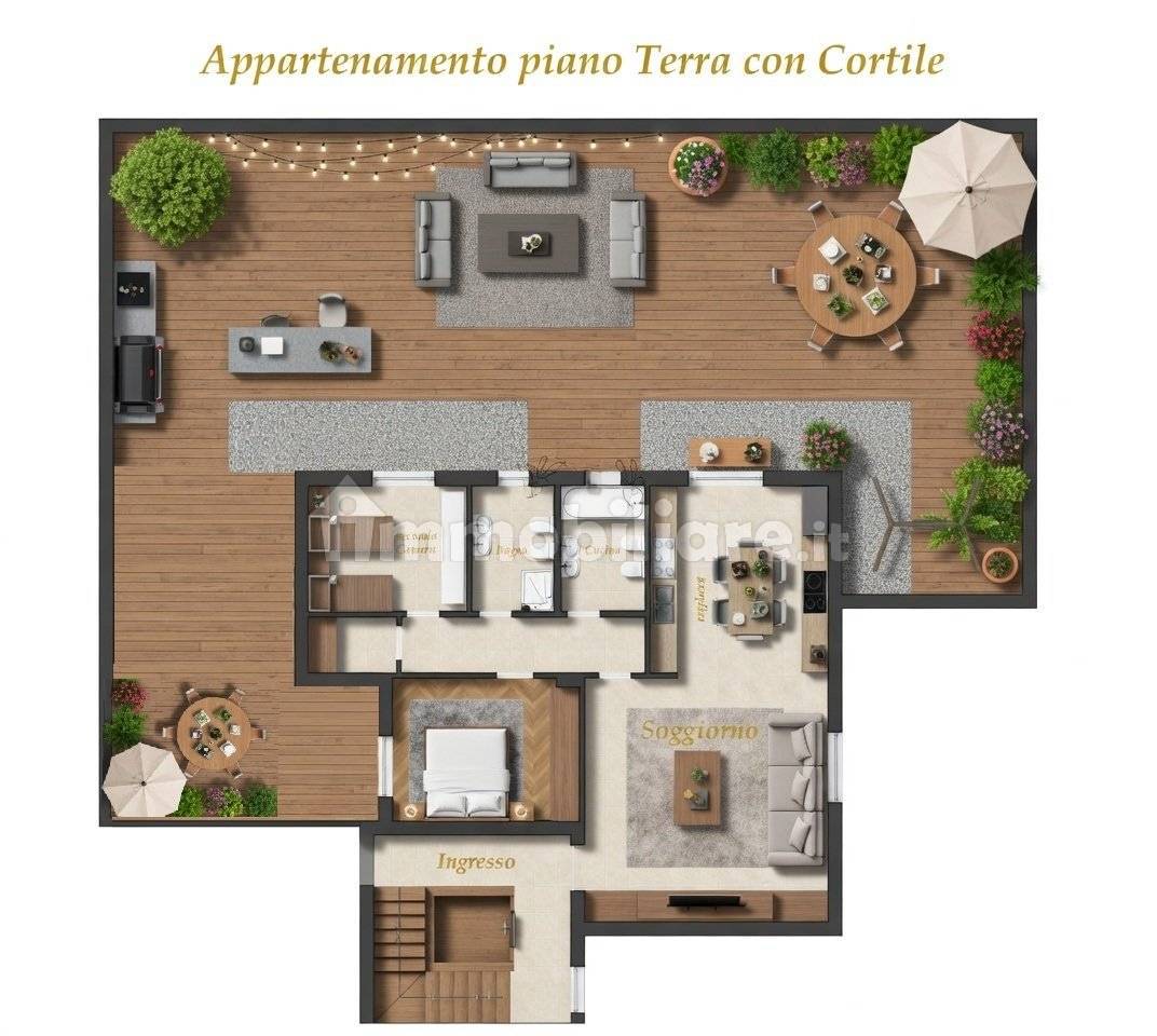 Splendido Trilocale con Giardino Privato in Mini Condominio